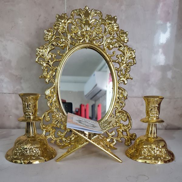 آینه و شمعدان نگار 18 عدد در کارتن