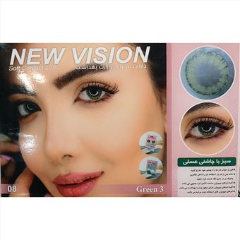 لنز چشم نیوویژن New vision اورجینال مدل 500 ساعته رنگ سبز 3
