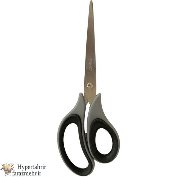 قیچی بیک (BIC ) دسته رنگی  21 سانت گریپ دار رنگبندی (مشکی-طوسی -قرمز-نارنجی )