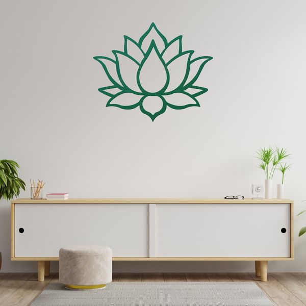 استیکر چوبی آرتافرین طرح نیلوفر آبی کد 01