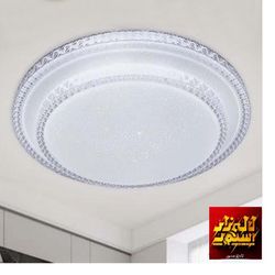 چراغ سقفی دو طبقه کریستالی