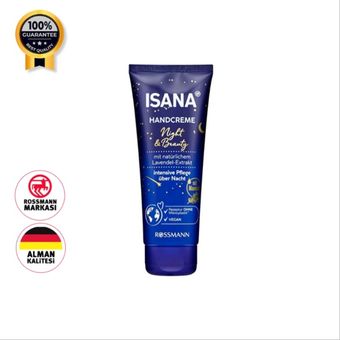 کرم دست ایسانا Isana اورجینال مخصوص شب و زیبایی حجم 100 میل