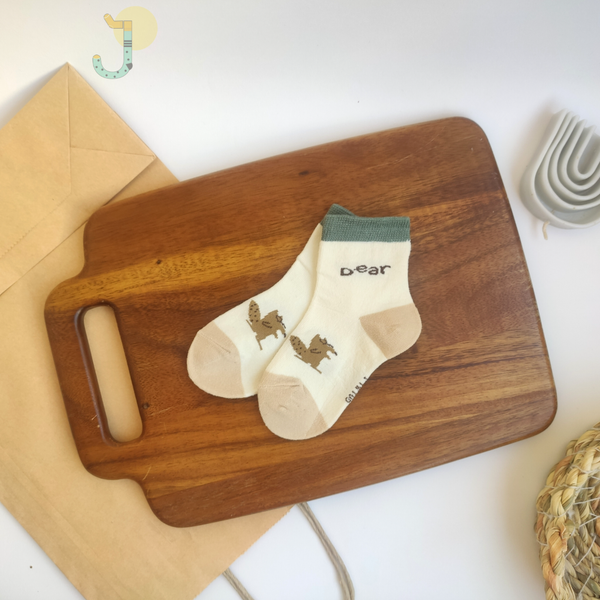 جوراب نیم ساق بچگانه طرح سنجاب برند SUPER D&W