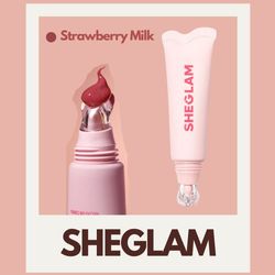 لیپ گلاس کریستالی آبرسان شیگلم ( Sheglam Crystal Glaze Moisturizing Lip Care - Strawberry Milk )