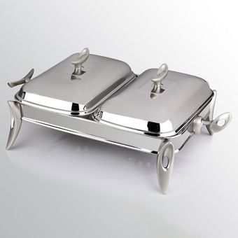سوفله مستطیل دو خانه تک استیل مدل لوپ کد 914