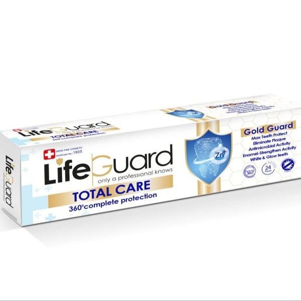 خمیر دندان توتال (Gold Guard) برند لایف گارد با حجم 120 گرم