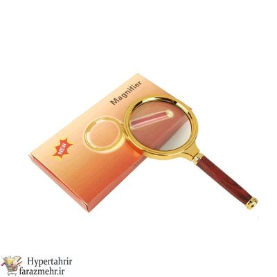 ذره بین دسته طلایی (ذره بین 4X دسته دار 70 میلیمتری)