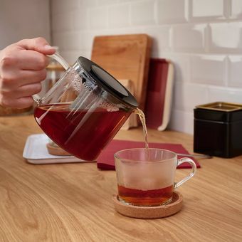 قوری شیشه ای ایکیا مدل RIKLIG حجم 600 سی سی