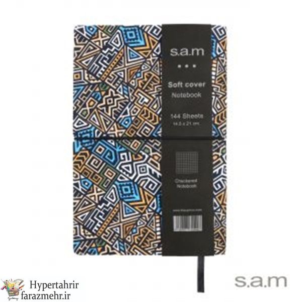 دفتر یادداشت سام ( Sam ) دنزو سایز نیم وزیری 144 برگ 21*16 طرح (پارچه ای-چرمی-پاستلی)