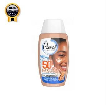 کرم ضدآفتاب رنگی پیکسل Pixxel پوست چرب و جوش دار SPF 50 شماره 3 حجم 50 میل