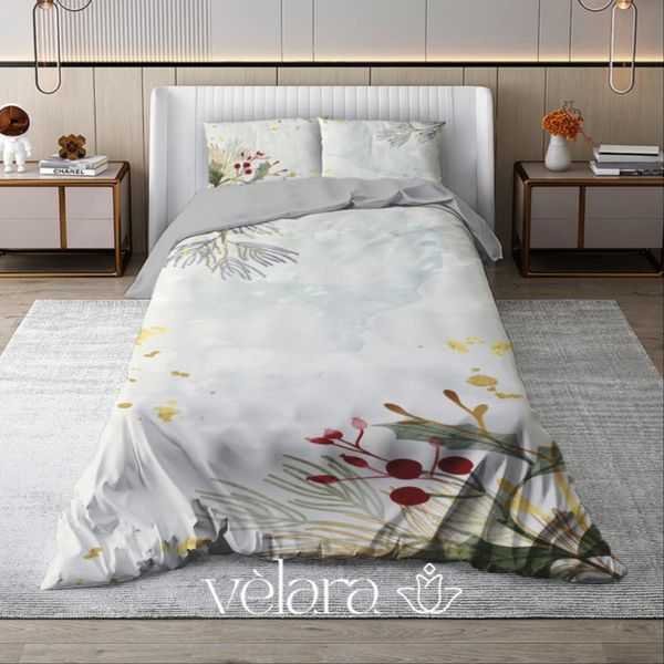 سرویس روتختی پارچه ترک برند ولارا طرح گل‌وگیاه کد R 288