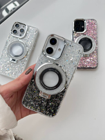 قاب گوشی آیفون گلیتر مگسیف استند شو🌌