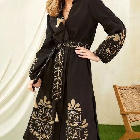 پیراهن خامه دوزی