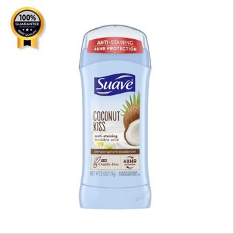 استیک ضد تعریق سواوه Suave مدل Coconut kiss حجم 74 گرم اورجینال