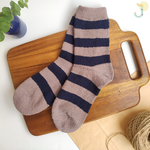 جوراب نیم ساق بوکله مردانه طرح رینگی پهن برند COCO & HANA