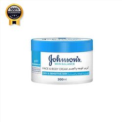کرم بدن و صورت آبرسان جانسون Johnson's اورجینال مناسب پوست خشک و حساس حجم 300 میل