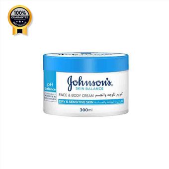 کرم بدن و صورت آبرسان جانسون Johnson's اورجینال مناسب پوست خشک و حساس حجم 300 میل