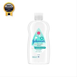 روغن بدن بچه جانسون Johnson's اورجینال حاوی روغن پنبه و ویتامین E مناسب کودکان و بزرگسالان حجم 300 میل