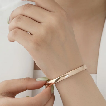 دستبند النگویی زنانه ژوپینگ آینه ای