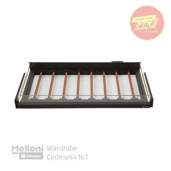 جای شلوار چرمی ریلی داخل کمد لباس بدنه LED کد 4161 ملونی