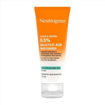 مرطوب کننده و ضد جوش نوتروژینا مدل Clear & Defend 0.5% Salicylic Acid Oil-Free Moisturiser (Sivilce Karsiti)