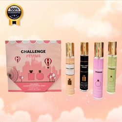 پک ادکلن مینیاتوری مایستیکال Mystical  اورجینال مدل Challenge Femme بسته 4 عددی
