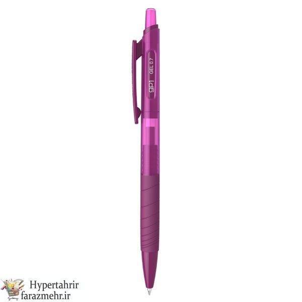 خودکار فشاری ژله ای کرند(Crend) مدل  CGP1J-03F رنگبندی ( قهوه ای - زرشکی-فسفری)