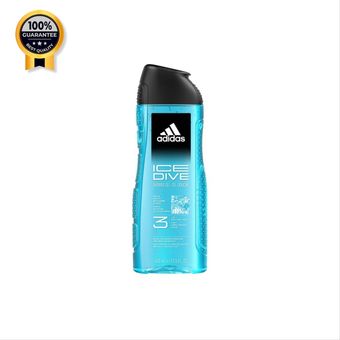 شامپو 3 کاره آدیداس Adidas اورجینال مدل Ice Dive حجم 400 میل