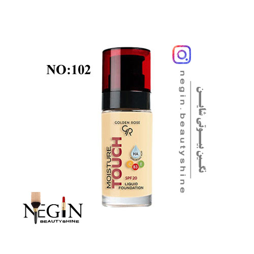 کرم پودر گلدن رز مدل Moisture Touch با SPF20 حجم 30 میل اصل (شماره 101 تا 115)