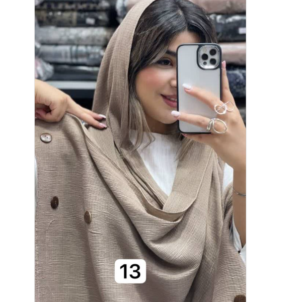 شال برشکا طرح دکمه