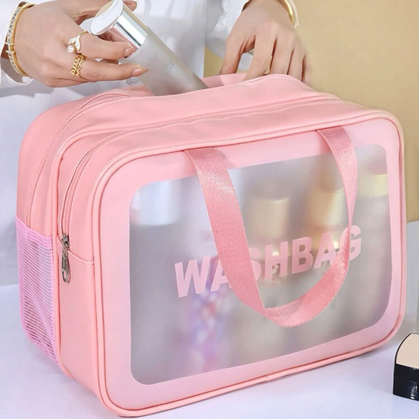 واش بگ ضدآب سایز بزرگ دو زیپ WaterProof Wash Bag Large Size