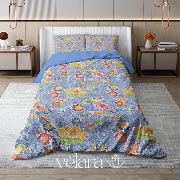 سرویس روتختی پارچه ترک برند ولارا طرح گل‌وگیاه کد R 242