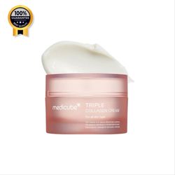 کرم جوانساز سه گانه کلاژن مدی کیوب اورجینال انواع پوست حجم 50 میل