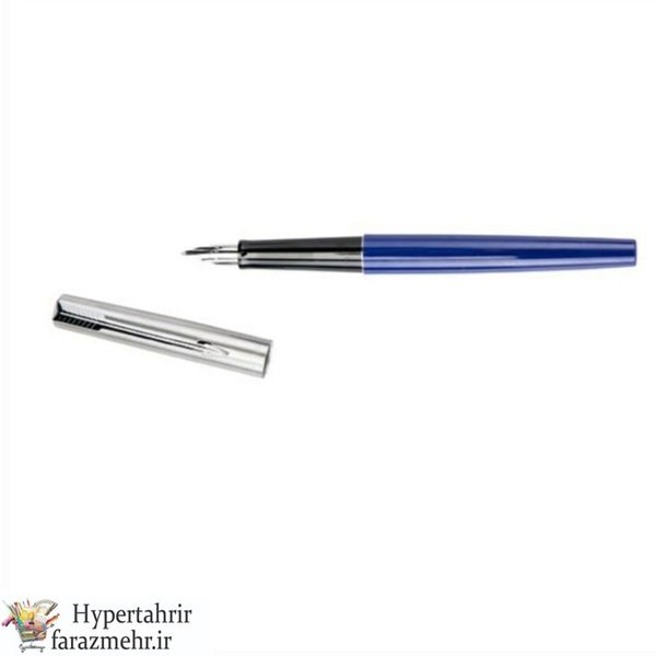 خودنویس  پارکر(Parker) مدل ژوتر نیمه استیل رنگبندی (مشکی - قرمز-آِّبی-سفید)