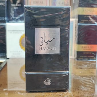 ادکلن یونیسکس حیاتی مشکی فراگرنس ورد (Fragrance World Hayaati) 100 میل