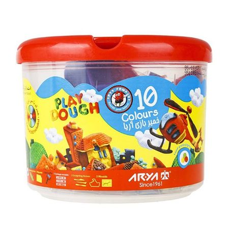 خمیر سطلی 10 رنگ آریا (Arya) کد GH-1068