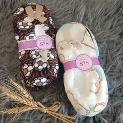 پاپوش مخمل طرحدار S&S اورجینال وارداتی مدل Slippers دو رنگ کد 3