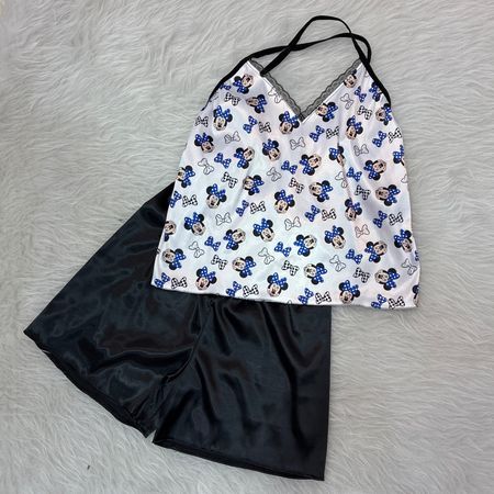 ست تاپ و شورتک ساتن اعلا میکی موس