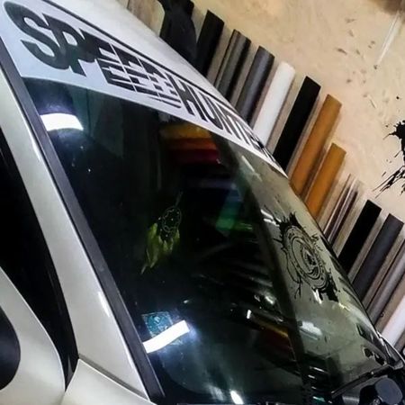 برچسب خودرو ونگارد طرح Speed hunter کد 02