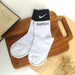 جوراب ساقدار کش انگلیسی یونیسکس طرح Just Do It Nike برند دومینو