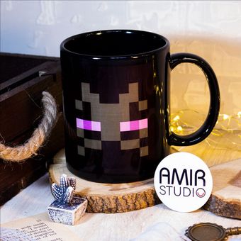 ماگ ماینکرافت اندرمن کامل مشکی طرح 1