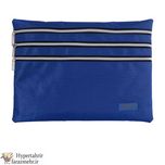 کیف سه زیپ پارچه ای پاپکو (Papco)  کد KA4-Z3 سایز  A4 رنگبندی ( مشکی-آبی-صورتی-سرمه ای -زرشکی )