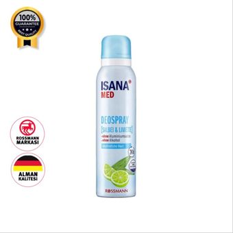 اسپری زنانه ایسانا Isana اورجینال رایحه لیمو و نعناع حجم 150 میل