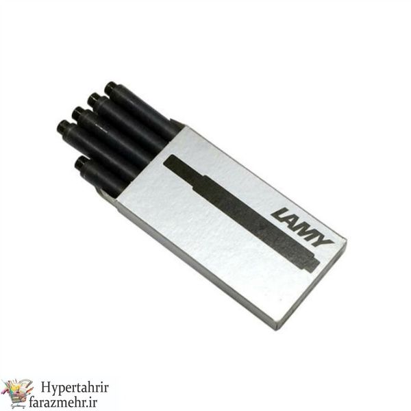 کاتریج (فشنگی) خودنویس لامی(Lamy) کد T10 بسته 5 تایی حجم (مشکی-آبی-قرمز-سبز-نارنجی-زرد-صورتی-فیروزه ای -بنفش-سرمه ای )