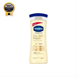 لوسیون بدن پوست خشک وازلین Vaseline اورجینال حاوی عصاره جو دوسر مدل Dry Intensive Care حجم 400 میل