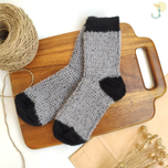 جوراب نیم ساق زنانه موهر پاشنه پنجه رنگی وارداتی