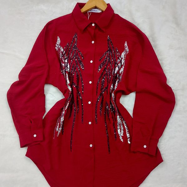 شومیز طرح برگ کد 105