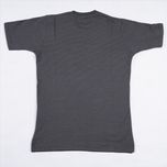 تیشرت حصیری یقه گرد رنگ نوک مدادی