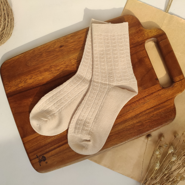 جوراب ساقدار زنانه طرح گندمی برند وارداتی