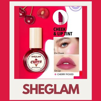 تینت لب و گونه مات و طبیعی گیلاسی شیگلم ( Sheglam For The Flush Lip & Cheek Cherry )